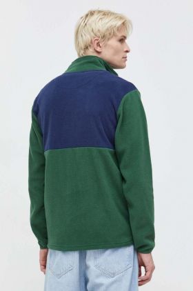 Quiksilver hanorac fleece culoarea verde, modelator