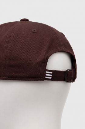 adidas Originals șapcă de baseball din bumbac culoarea maro, cu imprimeu