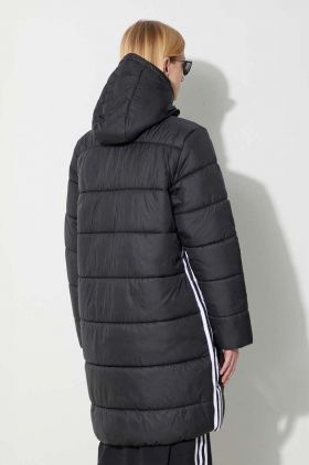 adidas Originals geacă femei, culoarea negru, de iarnă