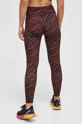 Rip Curl leggins de antrenament Mirage Sun Tribe culoarea maro, modelator