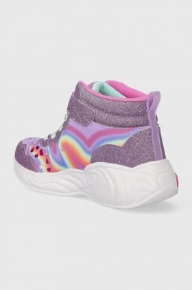 Skechers sneakers din piele UNICORN DREAMS culoarea violet