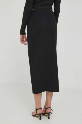 Sisley fusta culoarea negru, maxi, drept