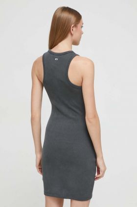 Tommy Jeans rochie culoarea gri, mini, mulata