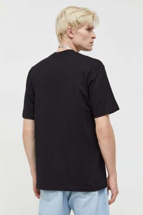 Vertere Berlin tricou din bumbac barbati, culoarea negru, cu imprimeu