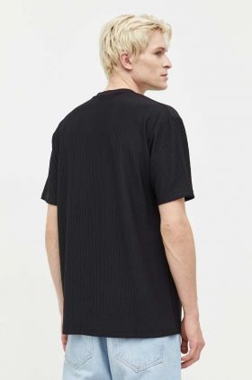 Vertere Berlin tricou barbati, culoarea negru, neted