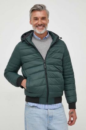 Pepe Jeans geaca barbati, culoarea verde, de tranzitie