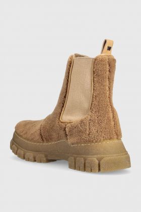 Weekend Max Mara cizme Muschio femei, culoarea maro, cu platforma, 2357960534600