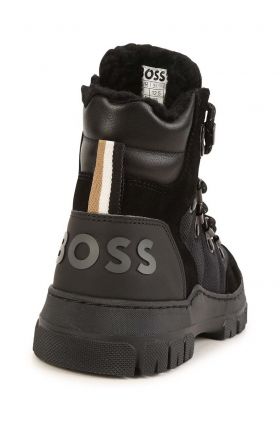 BOSS pantofi copii culoarea negru