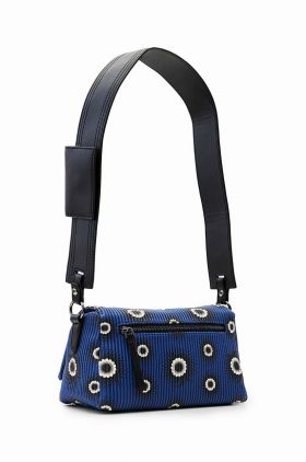 Desigual poseta 23WAXP86 ACCESSORIES PU HAND BAG culoarea albastru marin