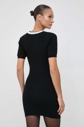 Silvian Heach rochie culoarea negru, mini, mulata