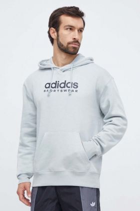 adidas bluza barbati, cu glugă, cu imprimeu