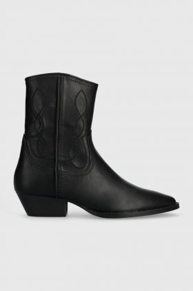 Answear Lab cizme femei, culoarea negru, cu toc drept