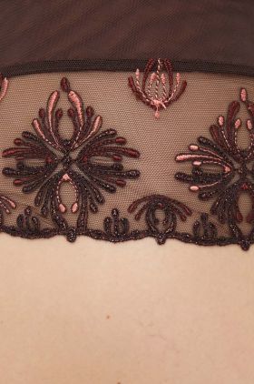 Chantelle chiloti brazilieni culoarea maro, transparent