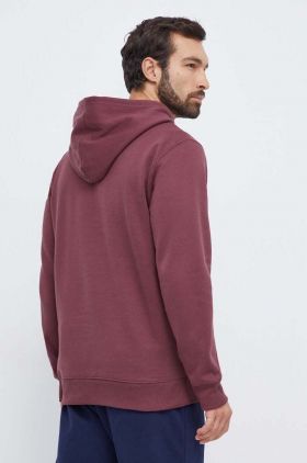 Burton bluza barbati, culoarea bordo, cu glugă, cu imprimeu