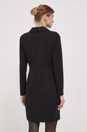 Dkny rochie culoarea negru, mini, drept