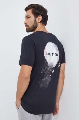 Burton tricou din bumbac barbati, culoarea negru, cu imprimeu