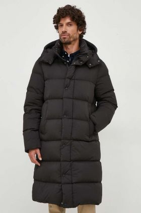 Hetrego geaca de puf barbati, culoarea negru, de iarna