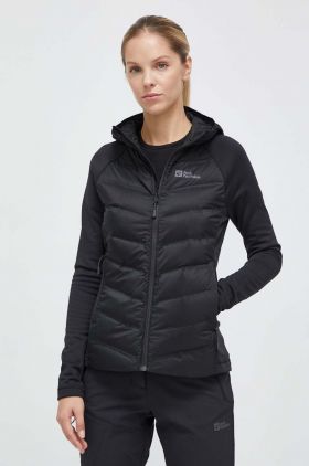 Jack Wolfskin jacheta de exterior Tasman Hybrid culoarea negru