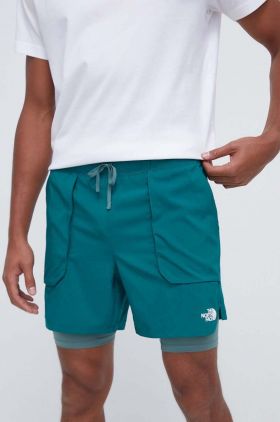 The North Face pantaloni scurti sport Sunriser barbati, culoarea verde