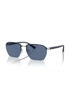 Armani Exchange ochelari de soare barbati, culoarea albastru marin