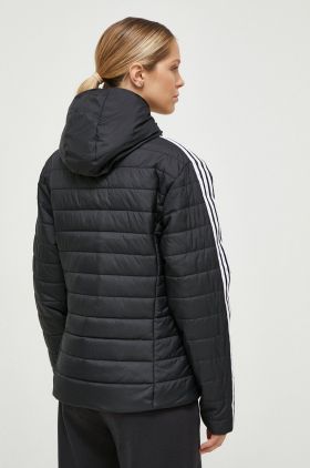 adidas Originals geacă femei, culoarea negru, de tranziție