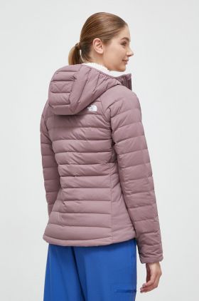 The North Face geaca sport din puf Belleview culoarea roz