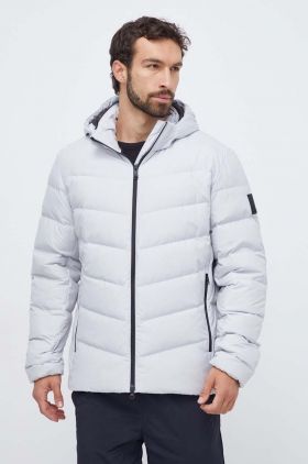 Jack Wolfskin geaca de puf barbati, culoarea gri, de iarna