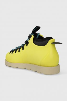 Native pantofi Fitzsimmons femei, culoarea verde, cu toc plat, 31106848.3199