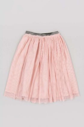 zippy fusta fete culoarea roz, midi, evazati