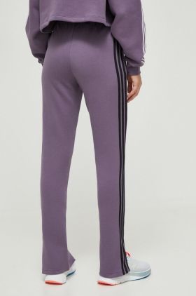 adidas pantaloni de trening culoarea violet, modelator