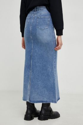 Answear Lab fusta jeans maxi, evazati