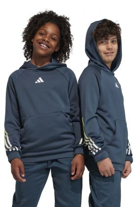 adidas bluza copii cu glugă, cu imprimeu