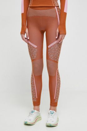 adidas by Stella McCartney leggins de antrenament x TERREX True Nature culoarea portocaliu, modelator