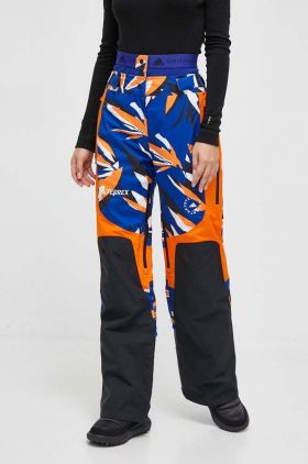 adidas by Stella McCartney pantaloni de exterior x TERREX True Nature culoarea albastru marin