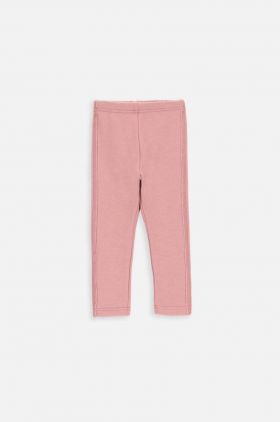 Coccodrillo leggins bebe culoarea roz, neted