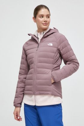 The North Face geaca sport din puf Belleview culoarea roz