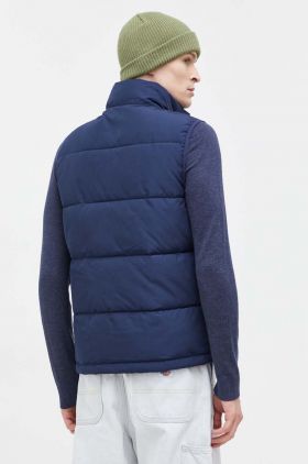 Hollister Co. vesta barbati, culoarea albastru marin, de iarna