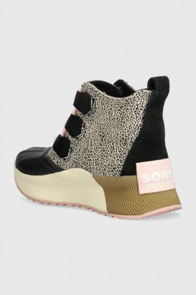 Sorel cizme de iarna pentru copii YOUTH OUT N ABOUT™ CLASSIC WP culoarea negru