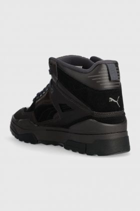 Puma sneakers din piele Slipstream Hi Xtreme culoarea maro