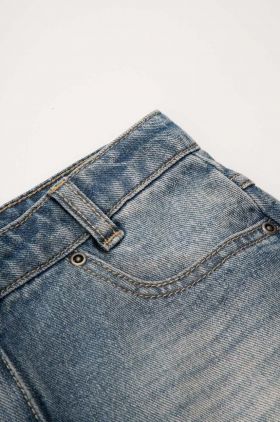 Coccodrillo fusta denim pentru copii mini, drept