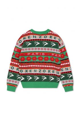 Kenzo Kids pulover copii culoarea verde