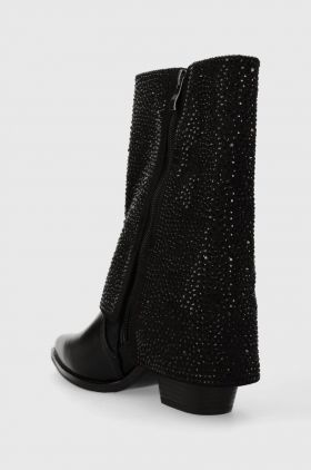 Answear Lab cizme femei, culoarea negru, cu toc drept, izolare usoara