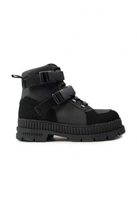 Altercore botine Crash femei, culoarea negru, cu platforma, Crash.Vegan