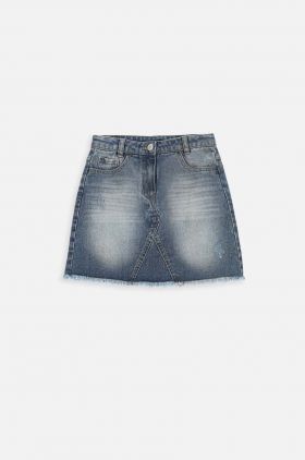 Coccodrillo fusta denim pentru copii mini, drept