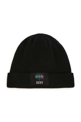 Dkny caciula de bumbac pentru copii culoarea negru