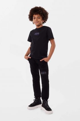 Dkny tricou de bumbac pentru copii culoarea negru, cu imprimeu