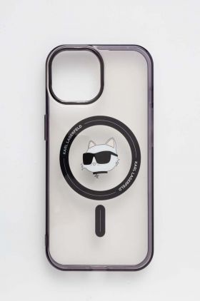 Karl Lagerfeld Husă pentru telefon iPhone 15 6.1 culoarea transparent