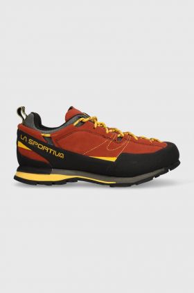 LA Sportiva pantofi Boulder X barbati, culoarea rosu, izolare usoara