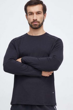 On-running longsleeve Focus barbati, culoarea negru, neted