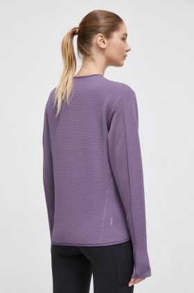 adidas Performance longsleeve pentru alergare culoarea violet